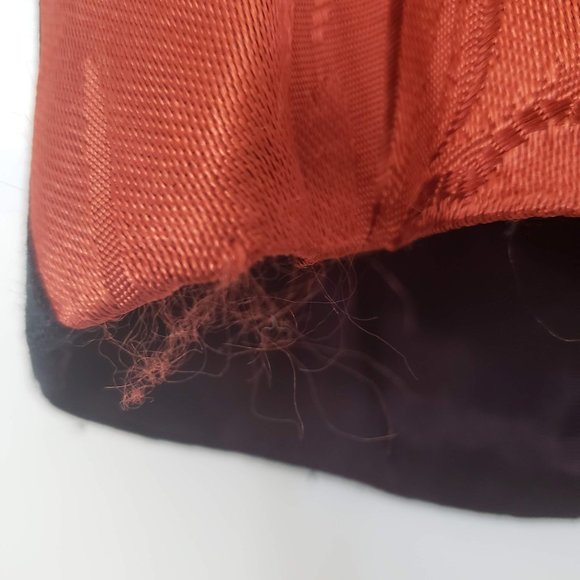 Vintage Orange silk paisley vest Women's L - Picture 4 of 6